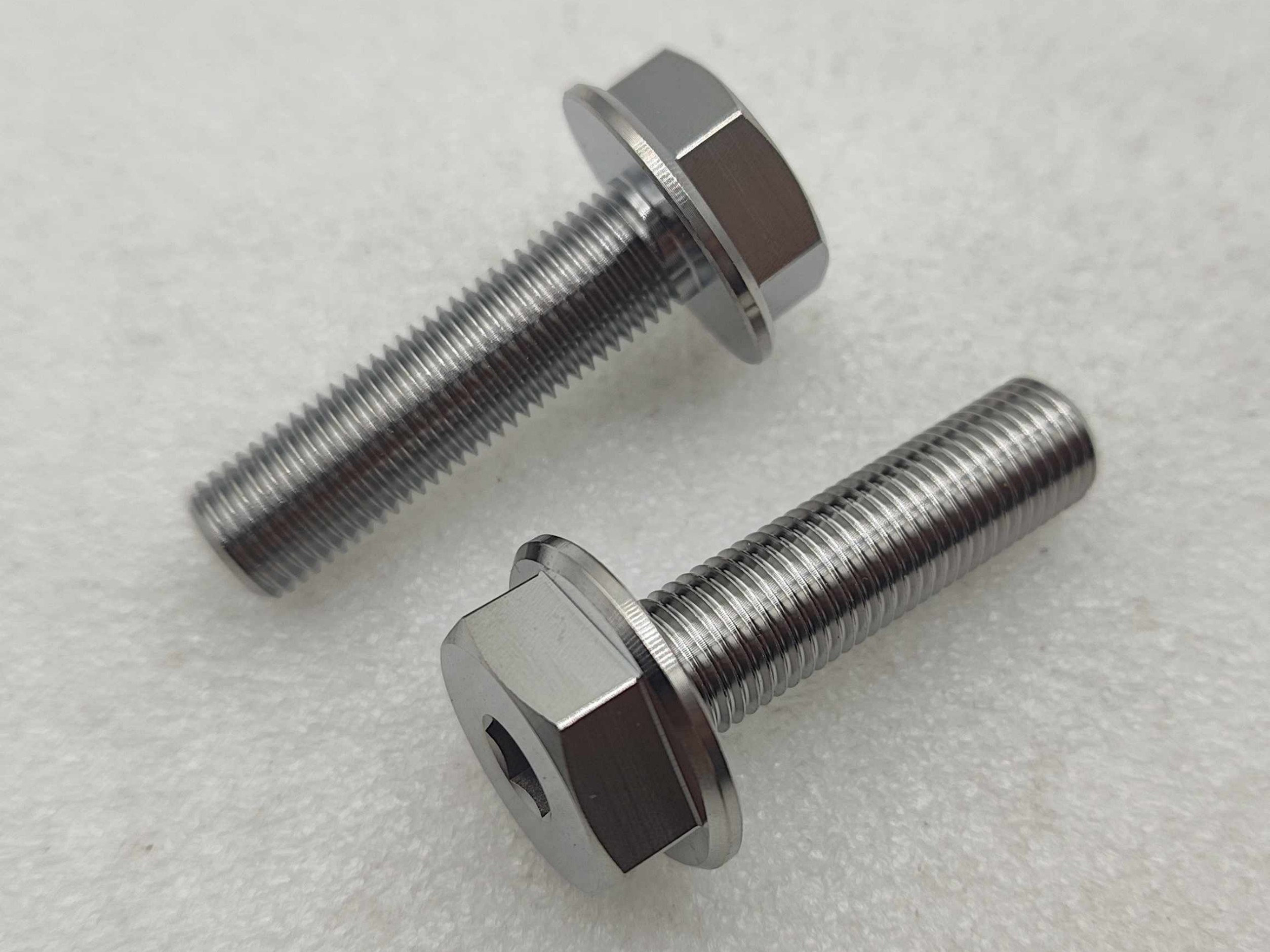 Titanium Female Axle Bolts 3/8-24x35mm
